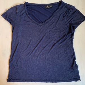 Like New Rock & Republic Navy & Silver V Neck Tee